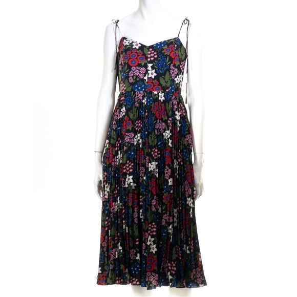 amur black pleated dress Elodie Gown